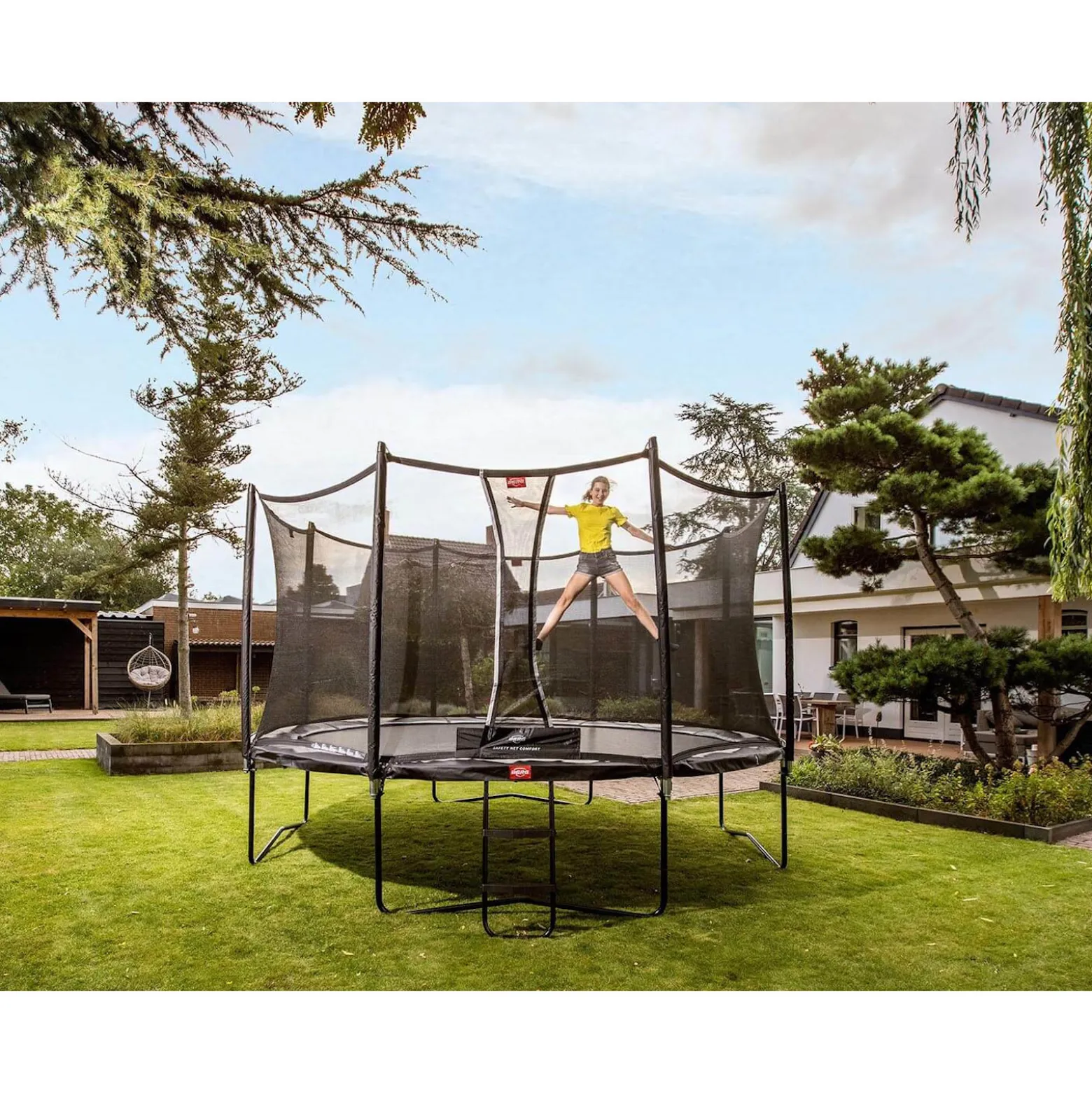 Berg Trampolin Favorit inkl. Sicherheitsnetz Comfort