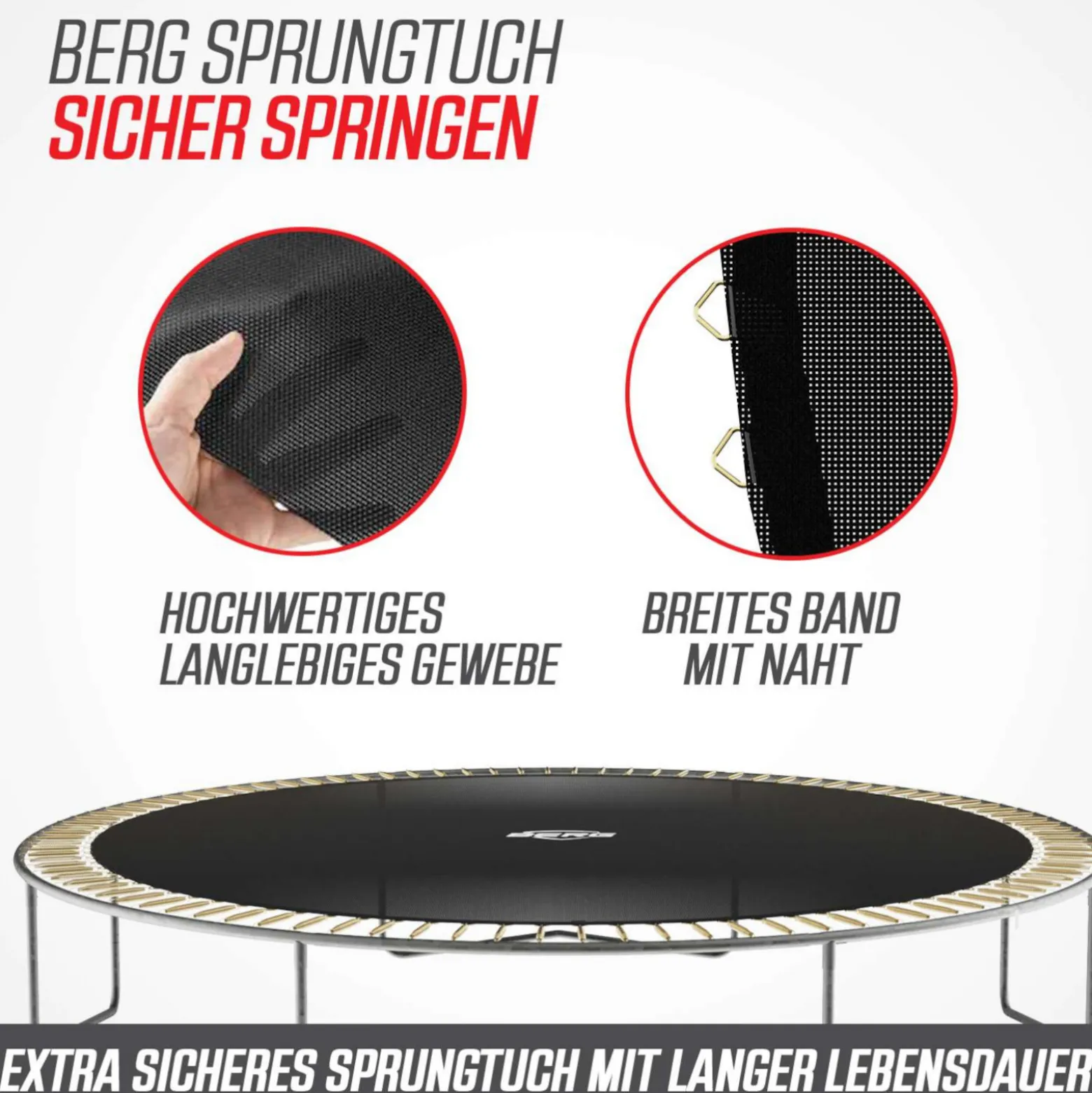 Berg Trampolin Grand Favorit inkl. Sicherheitsnetz Comfort