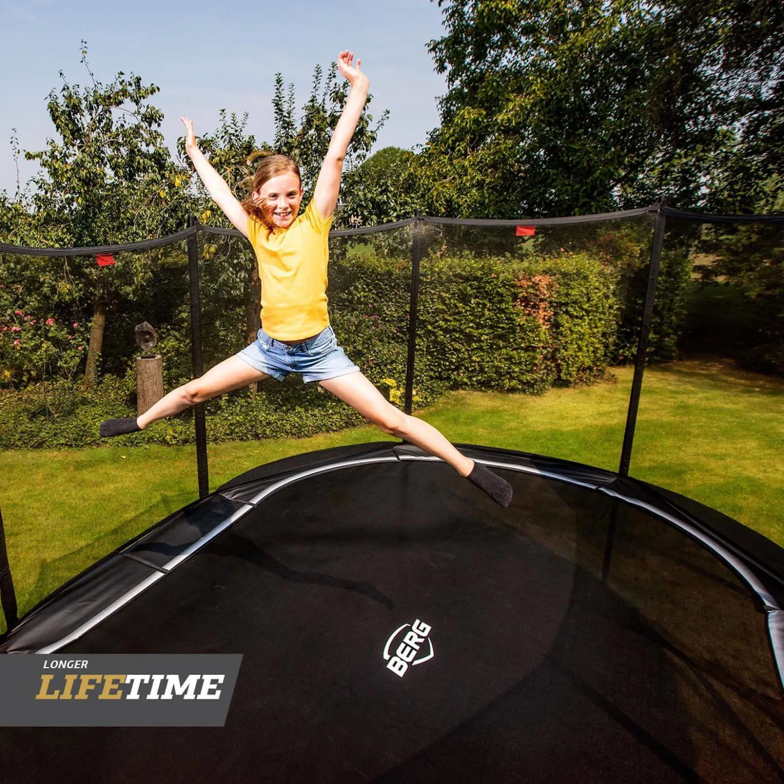 Berg Trampolin Grand Favorit inkl. Sicherheitsnetz Comfort
