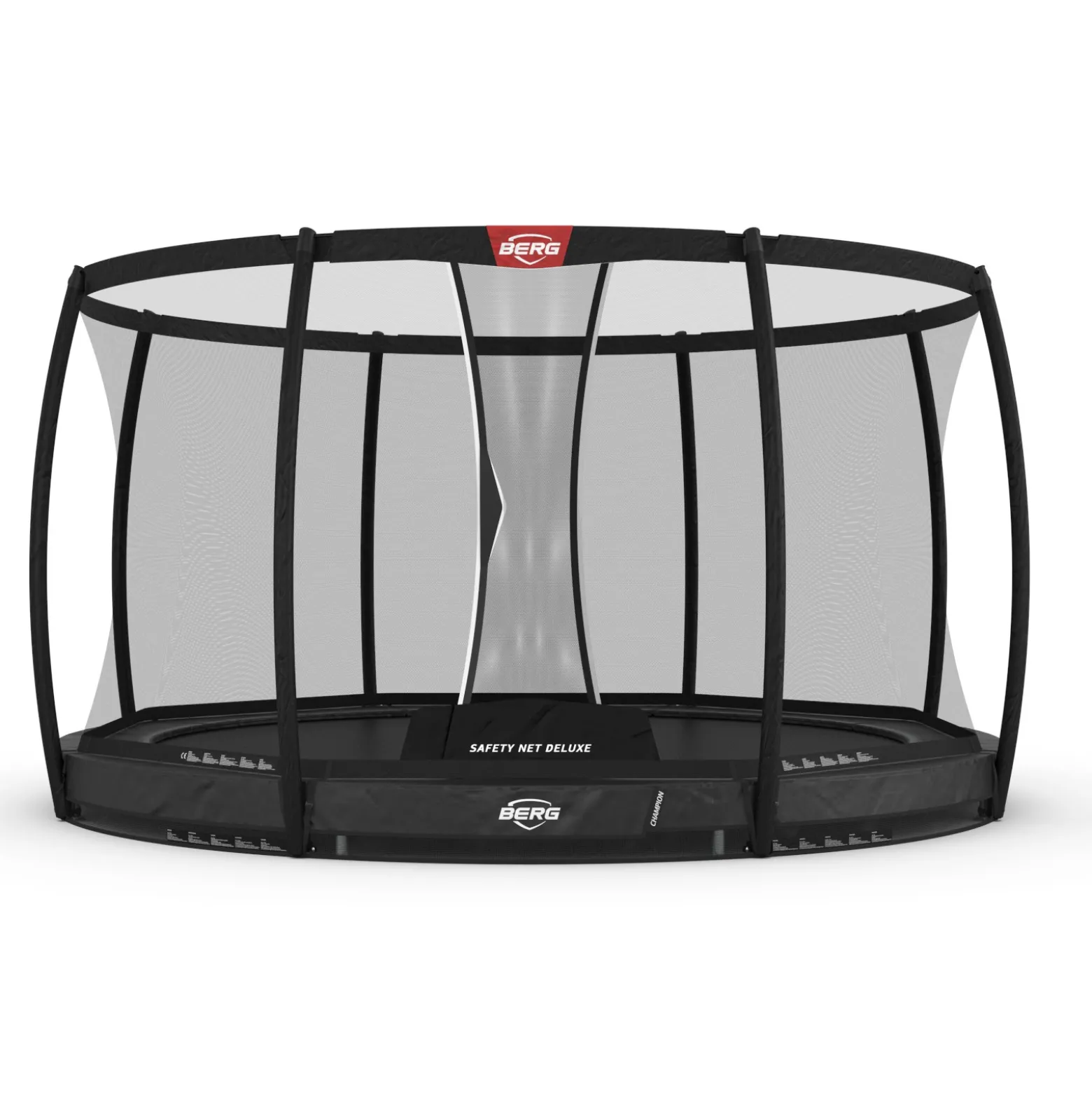 Berg Trampolin InGround Champion inkl. Sicherheitsnetz Deluxe AirFlow Pro