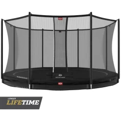 Berg Trampolin InGround Favorit inkl. Sicherheitsnetz Comfort