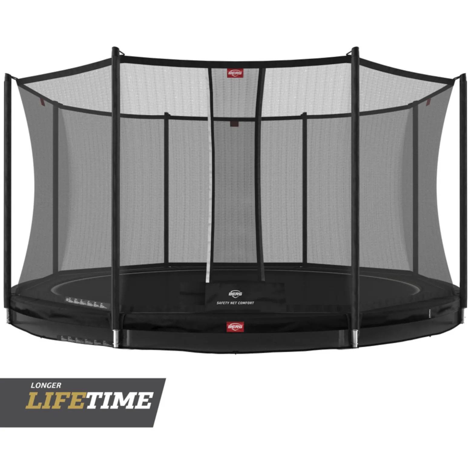 Berg Trampolin InGround Favorit inkl. Sicherheitsnetz Comfort