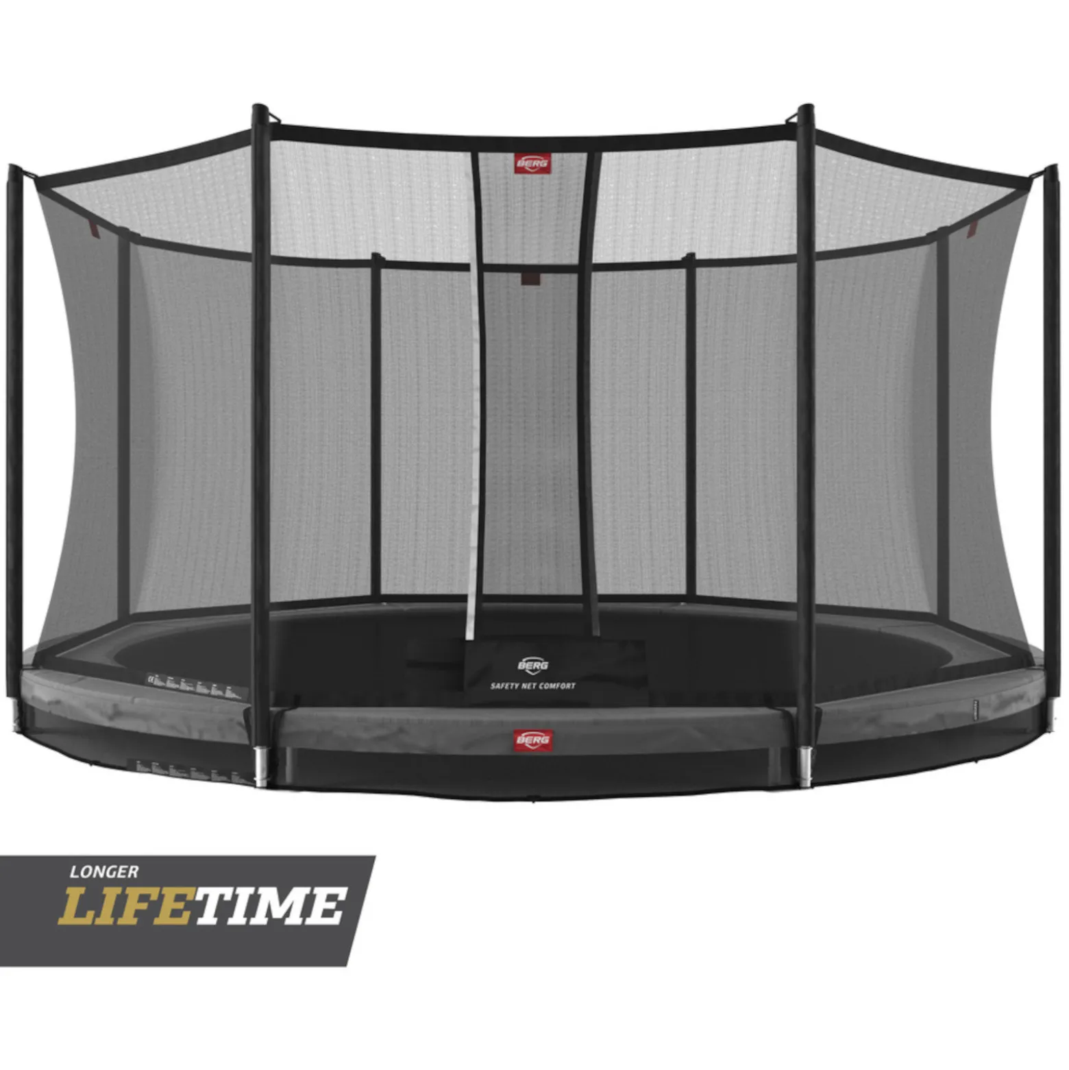 Berg Trampolin InGround Favorit inkl. Sicherheitsnetz Comfort