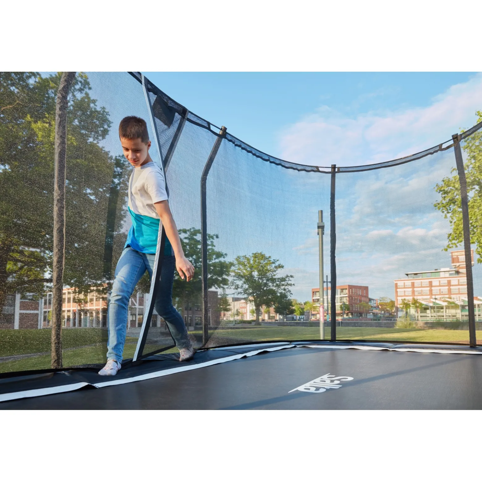 Salta Trampolin Premium Black rechteckig