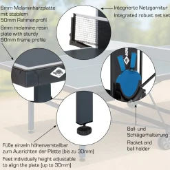 Schildkröt Outdoor Tischtennisplatte ProTec inkl. Zubehör-Set