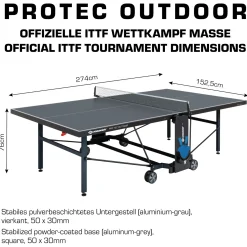 Schildkröt Outdoor Tischtennisplatte ProTec inkl. Zubehör-Set